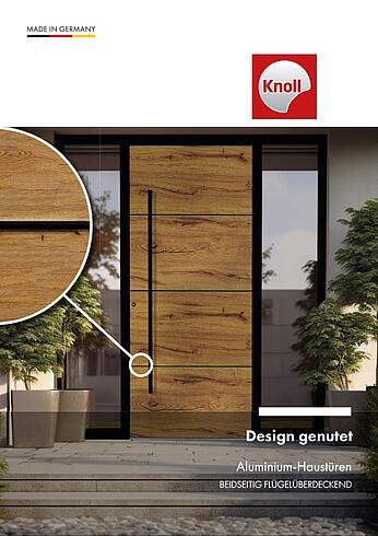 Bild Aktionsprospekt Design Aluminium Haustüren bei Knoll für Frankfurt